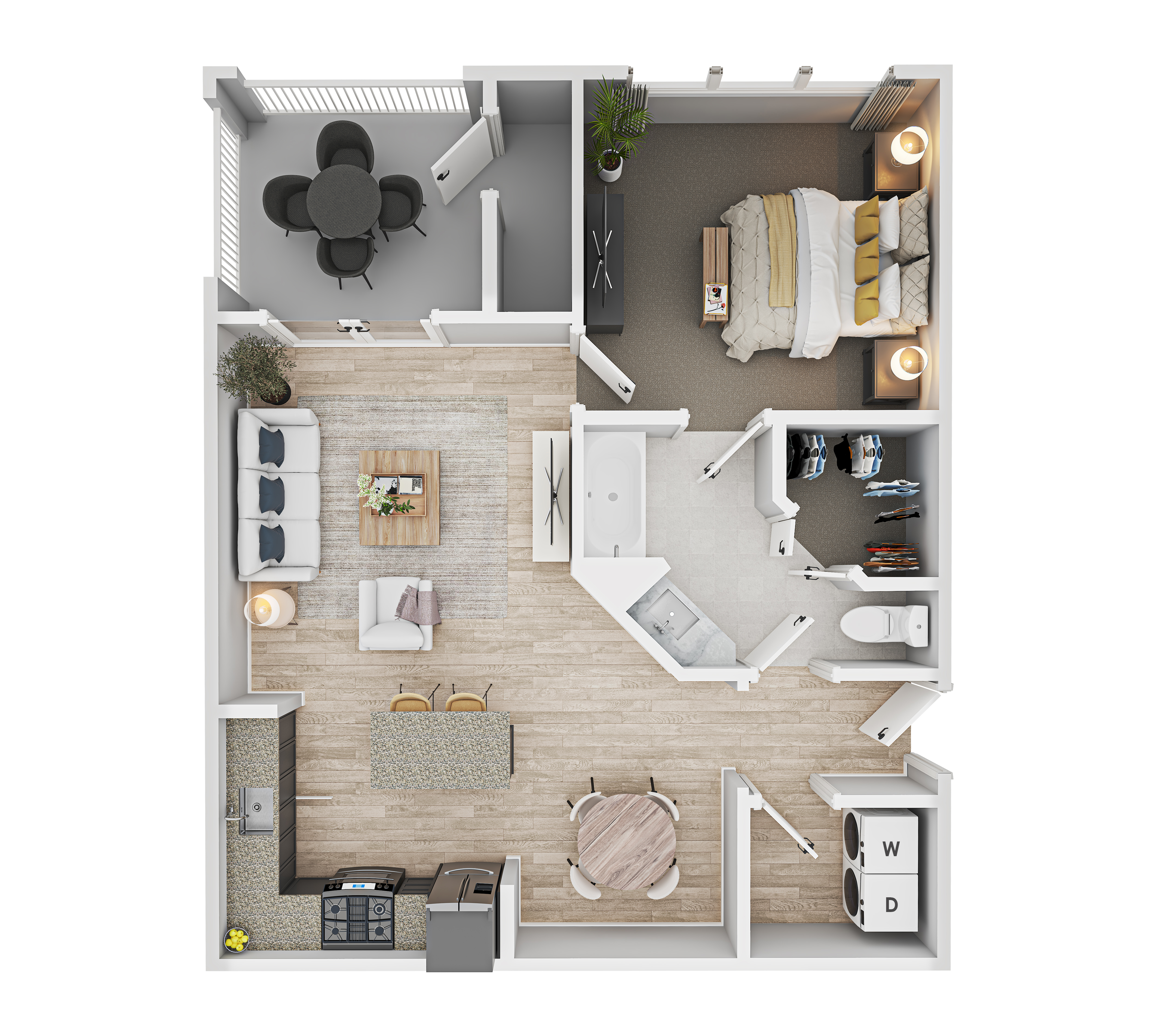 Century Floorplan by Millennium Apartments