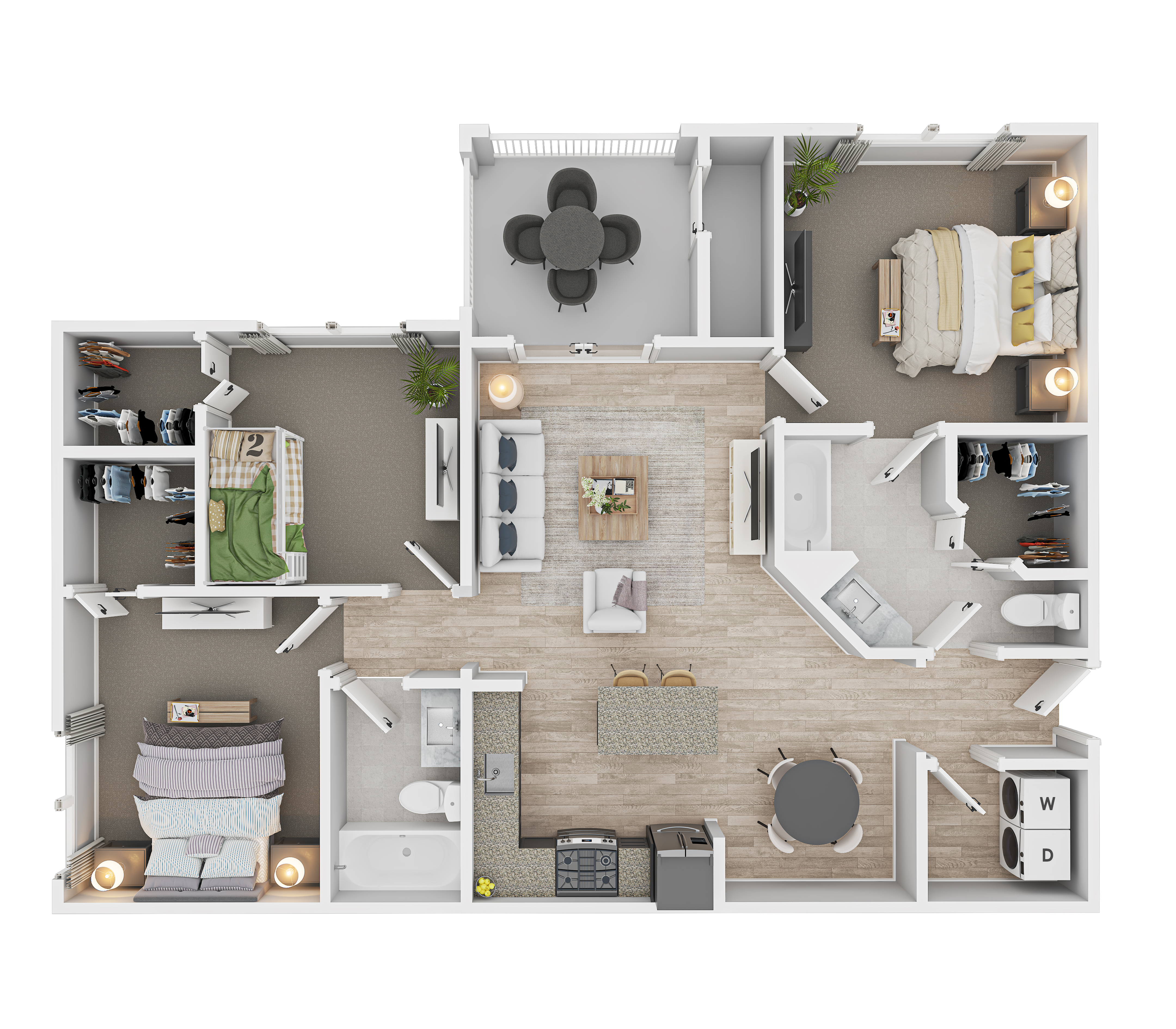 Infinity Floorplan by Millennium Apartments