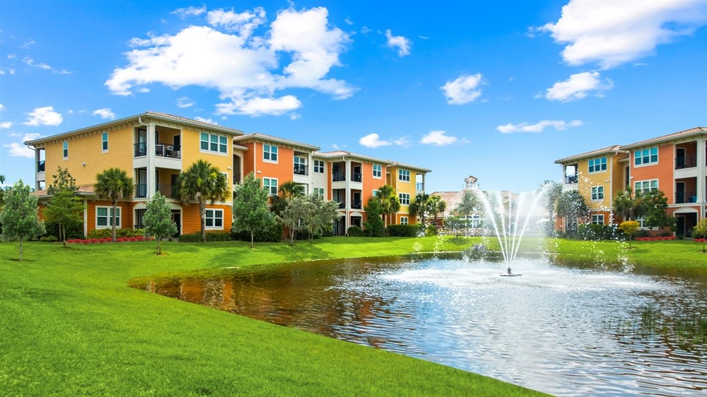 Aerial view of Millennium Apartments