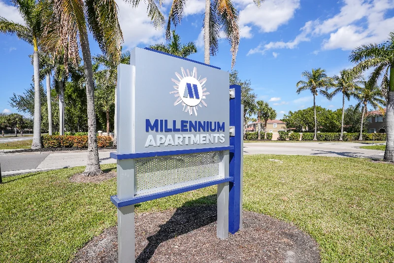 Millenium Apartments Entrance Signage