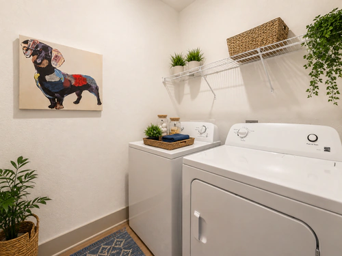In-unit washer and dryer at Millennium Apartments